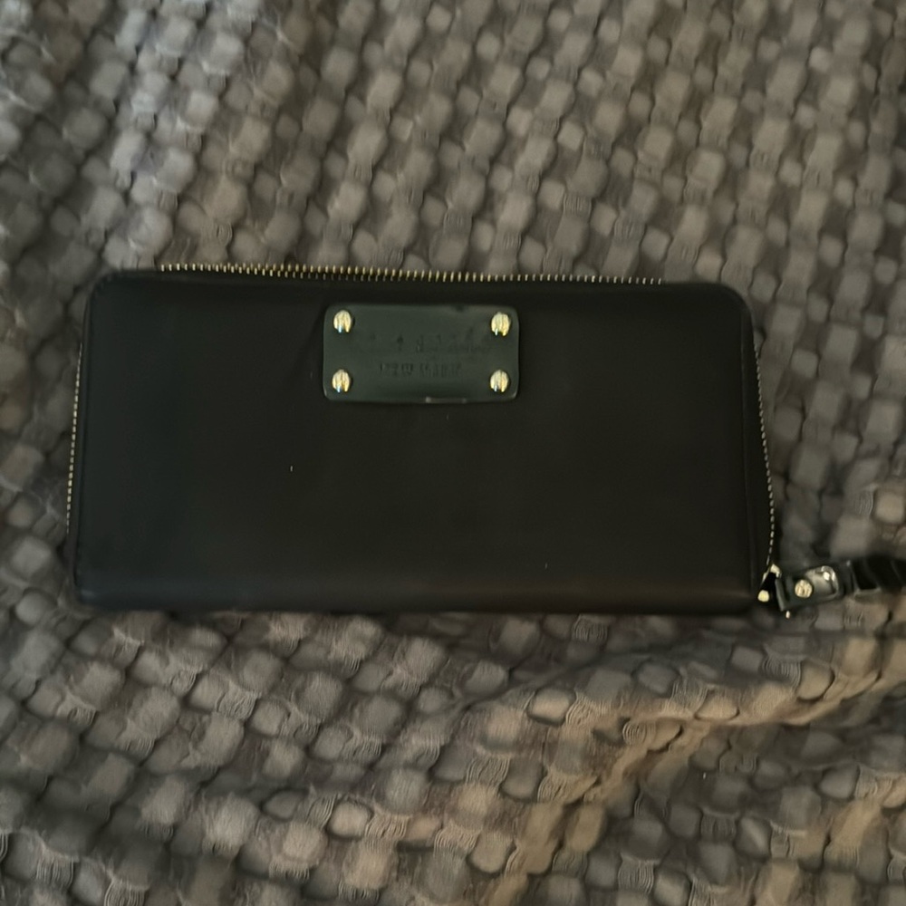 Kate‎ Spade New York Nylon & Leather Zip Around Wallet
